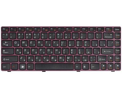 Клавиатура для ноутбука Lenovo IdeaPad (V370) Black, (Red Frame), RU - фото 2