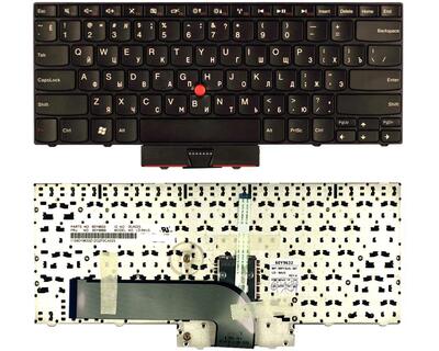 Клавиатура для ноутбука Lenovo ThinkPad Edge (14, 15, E40, E50) с указателем (Point Stick) Black, RU