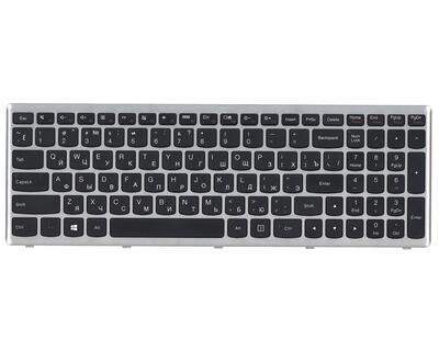 Клавиатура для ноутбука Lenovo IdeaPad U510, Z710 Black, (Silver Frame), RU - фото 2