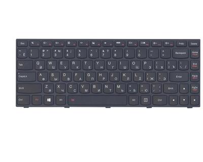 Клавиатура для ноутбука Lenovo Flex 14 G40, G40-30, G40-45, G40-70, G40-75, G40-80, Z41-70, 500-14ACZ, 500-14ISK, 300-14ISK, B40-80 с подсветкой (Light) Black, RU - фото 2
