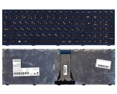 Клавиатура для ноутбука Lenovo IdeaPad (G50-70) Black, Blue Frame RU